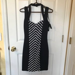 Guess navy blue & white dress